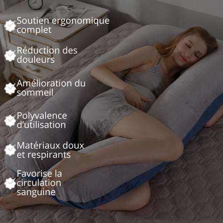 CozyNest™ | Coussin de grossesse pour femmes enceintes - confort et soulagement
